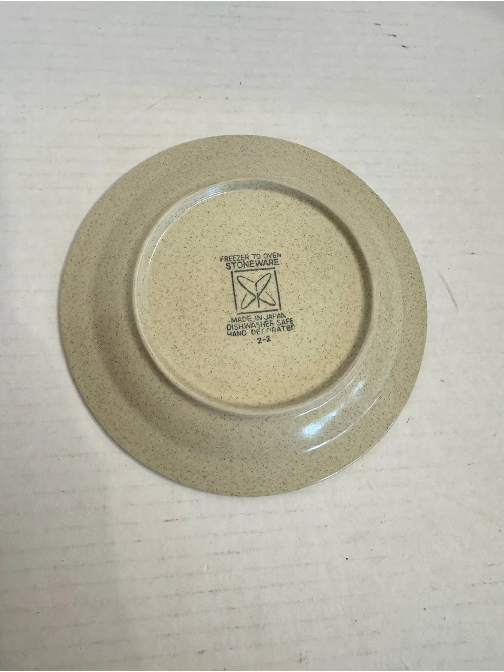 2 Sets of Sears Sahara Orange Flat Cup & Saucer Discontinued Stoneware Japan